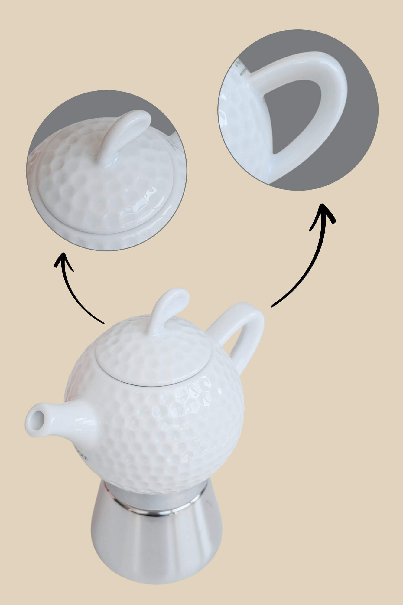 ANCAP GOLF 2 Tassen Espressokocher mit 250 g Caffé New York Mokka NY1000   