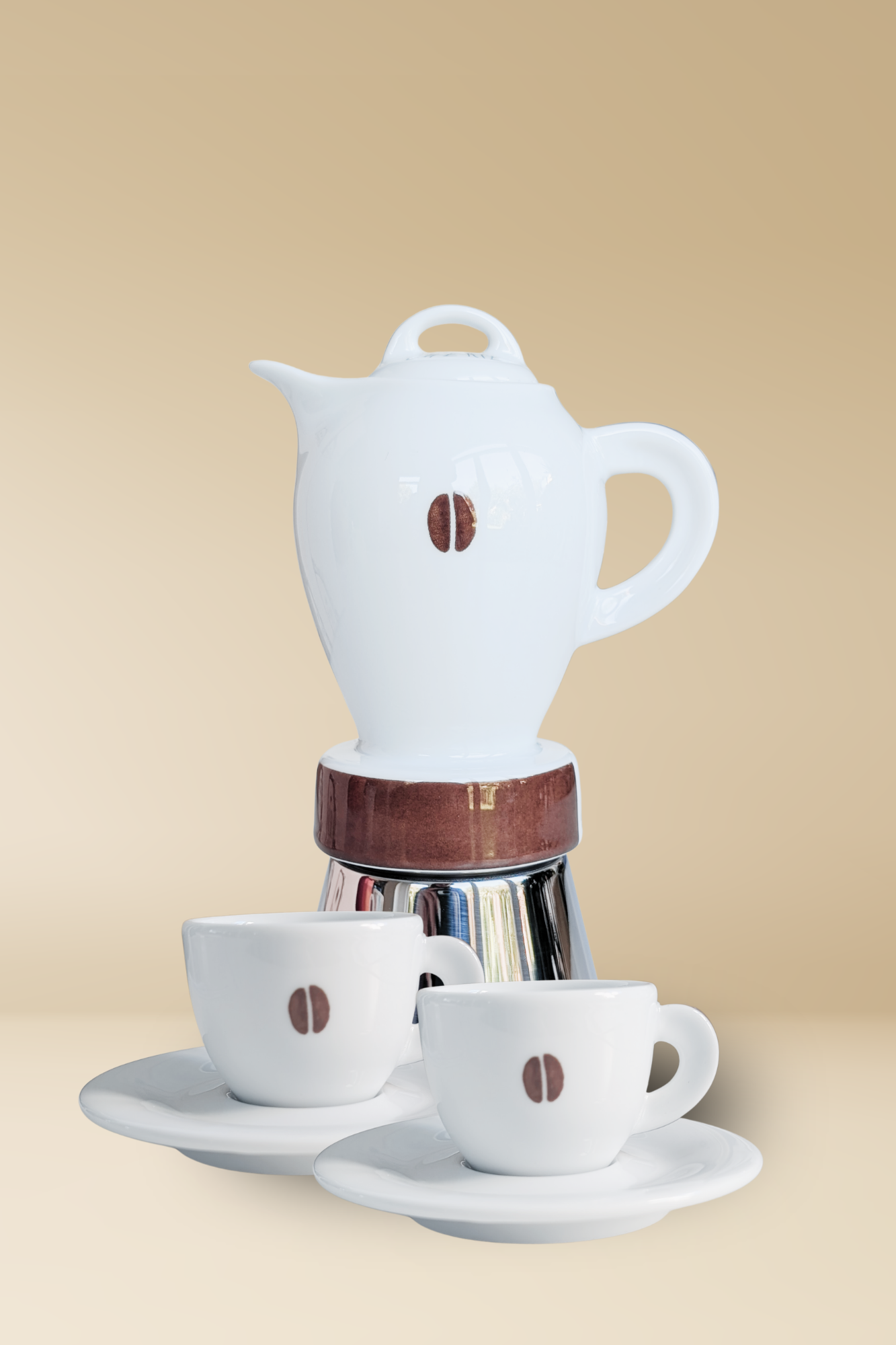 "Chicco" Set - Espressokocher Cherie mit Tassen 